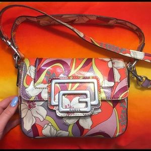GUESS Orchard Candy Floral Print Small Handbag